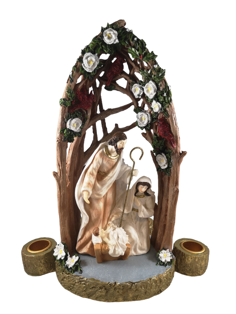 Holy Family Candle Holder – Colour
