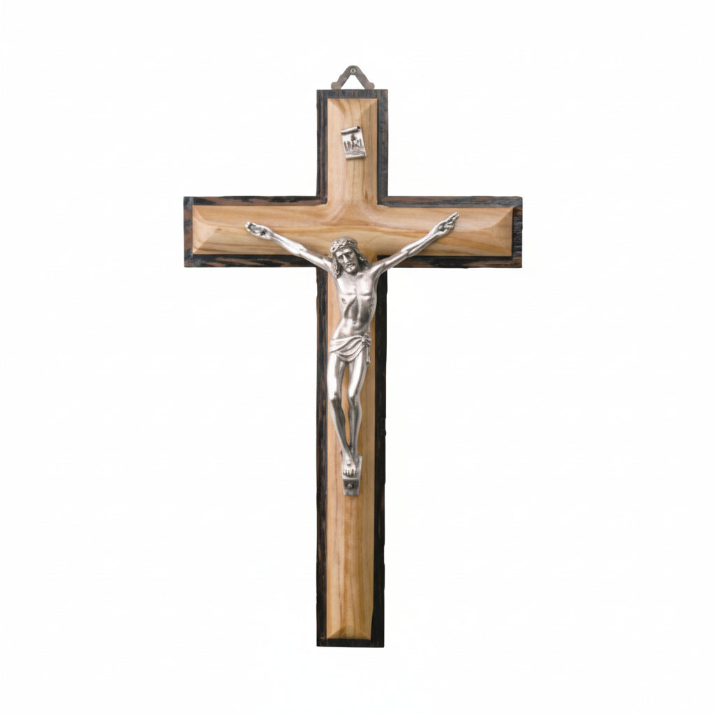 Olive Wood Hanging Crucifix | Crosses &amp; Crucifixes | The Shrine Shop