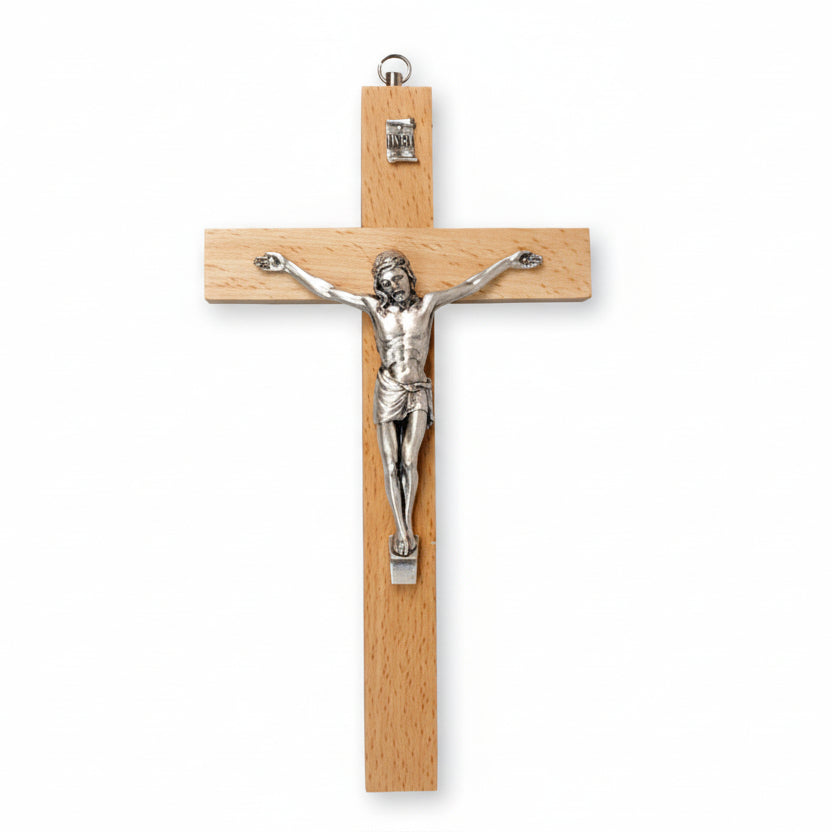 Crucifix &ndash; Pear Wood | Crosses &amp; Crucifixes | The Shrine Shop