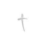 Sterling Silver Cross with Cubic Zirconia Necklace