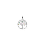 Sterling Silver Coloured Tree of Life Necklace