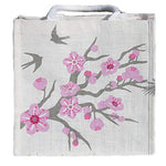 Cherry Blossom Jute Bag
