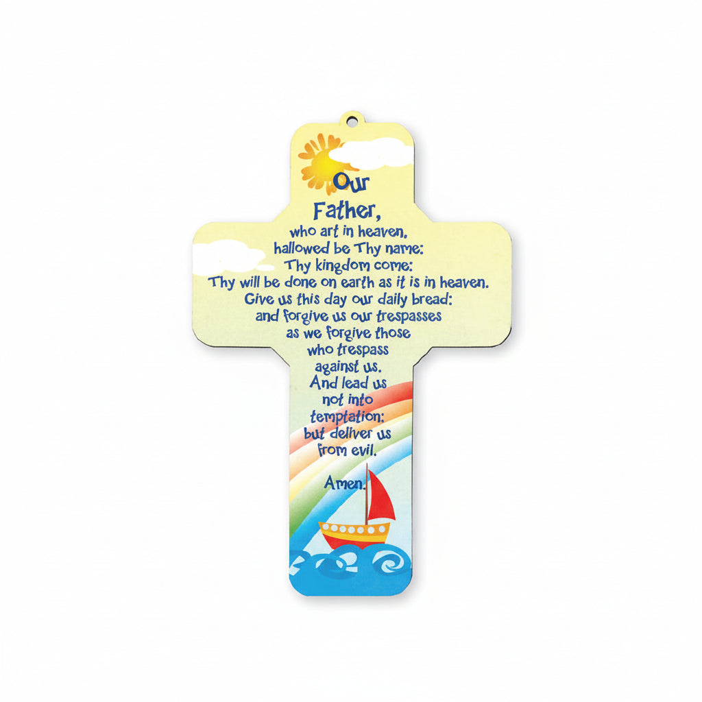 Wood Cross – Our Father