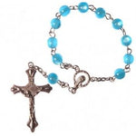 Pale Blue One Decade Rosary | Rosaries &amp; Prayer Cards | The Shrine Shop