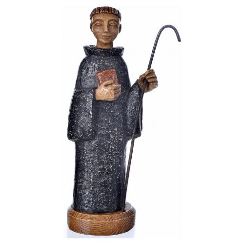 Statue St Benoit 25cm | Atelier d'art de Bethl&eacute;em | The Shrine Shop